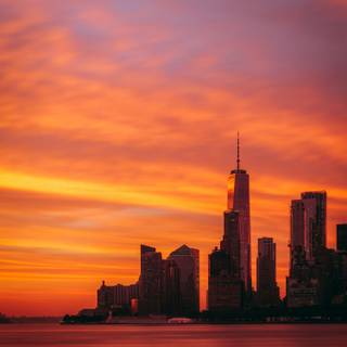 4k New York sunset wallpaper