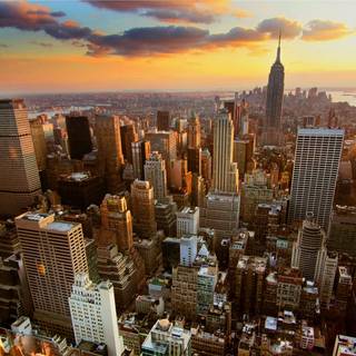 4k New York sunset wallpaper