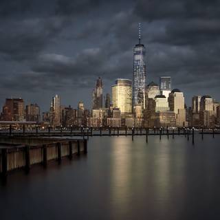 New York sunset 4k wallpaper