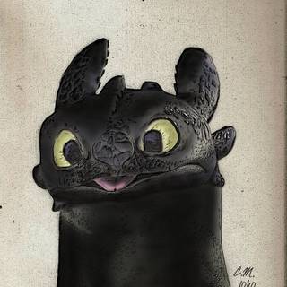 Night Fury phone wallpaper