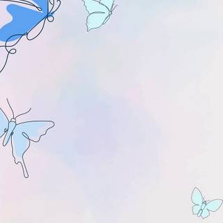 Blue butterfly phone wallpaper