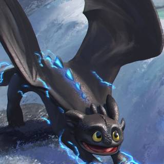 Night Fury phone wallpaper