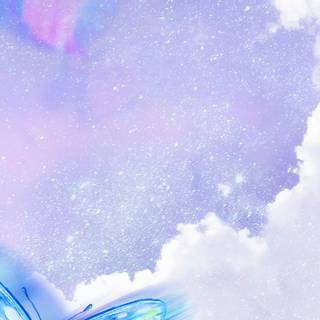 Blue butterfly phone wallpaper