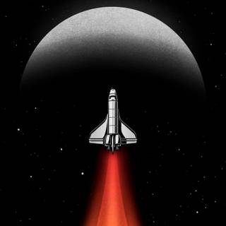 Space shuttle iPhone wallpaper