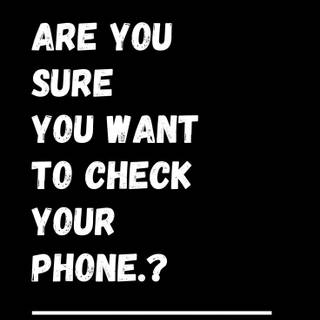 Phone distraction wallpaper