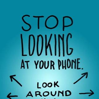 Phone distraction wallpaper