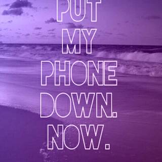 Phone distraction wallpaper