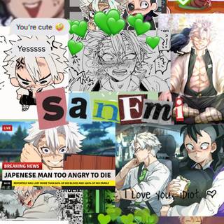 Sanemi iPhone wallpaper