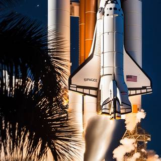 Space shuttle iPhone wallpaper