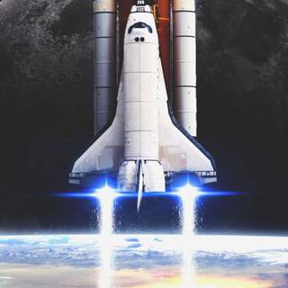 Space shuttle iPhone wallpaper