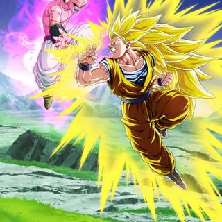 Kid Buu phone wallpaper