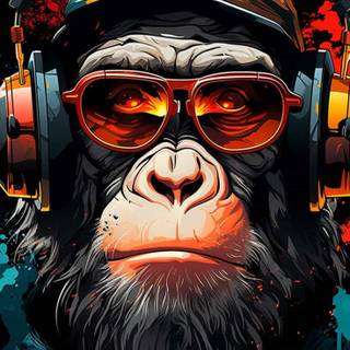 iPhone monkey wallpaper