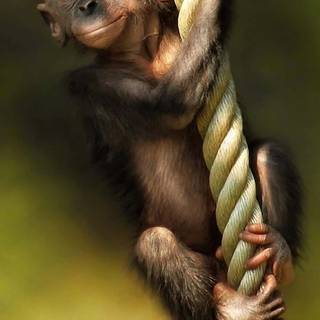 iPhone monkey wallpaper