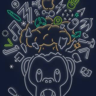 iPhone monkey wallpaper