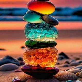 iPhone glowing wallpaper