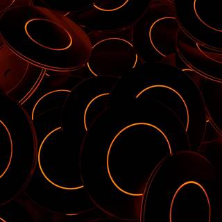 iPhone glowing wallpaper