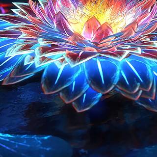 iPhone glowing wallpaper