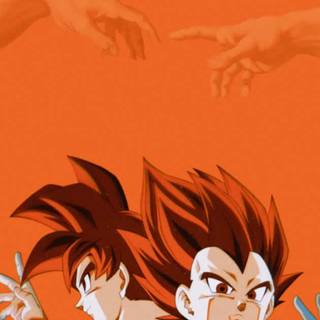 Goku Vegeta iPhone wallpaper