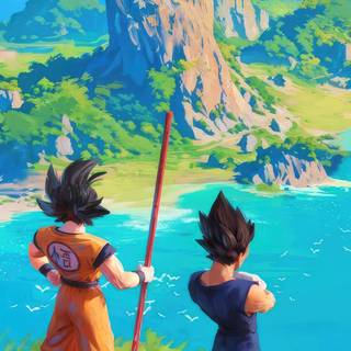 Goku Vegeta iPhone wallpaper