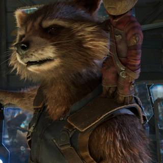 Groot and Rocket phone wallpaper