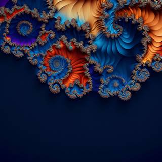 Digital landscape phone wallpaper