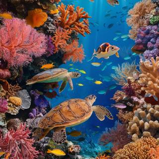 iPhone coral wallpaper