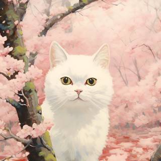 Cat aesthetic phone wallpaper