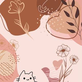 Cat aesthetic phone wallpaper