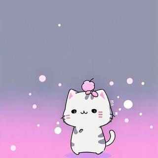 Cat aesthetic phone wallpaper