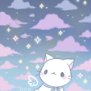 Cat aesthetic phone wallpaper