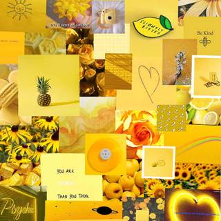 Aesthetic yellow phone wallpaper