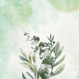 Green minimal phone wallpaper