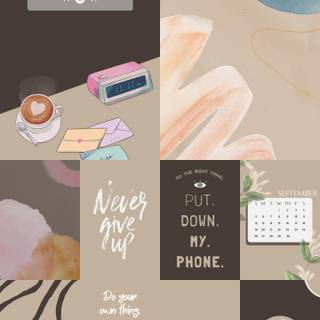 Aesthetic beige phone wallpaper