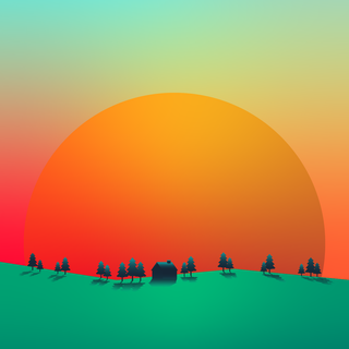 Green minimal phone wallpaper