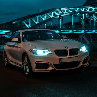BMW headlight 4k wallpaper