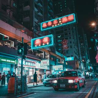 Neon light iPhone wallpaper