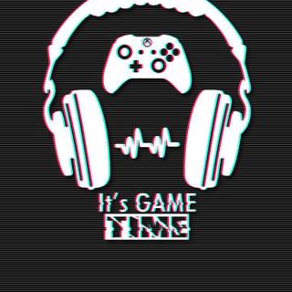 White gaming phone wallpaper