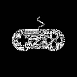 Gamer white wallpaper