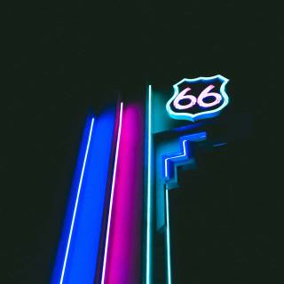 Neon light iPhone wallpaper