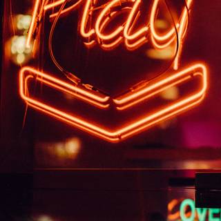 Neon light iPhone wallpaper