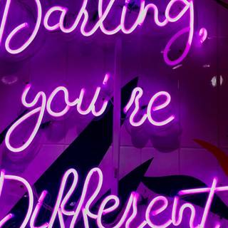 Neon light iPhone wallpaper