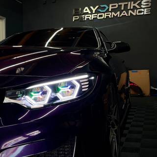 BMW headlight 4k wallpaper