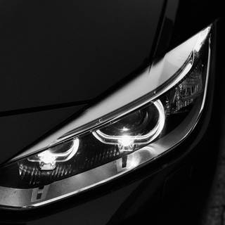 BMW headlight 4k wallpaper
