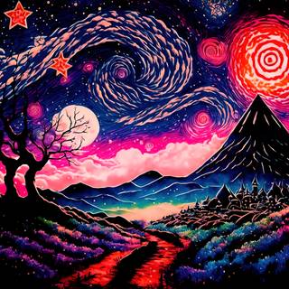 HD 4k desktop painting wallpaper