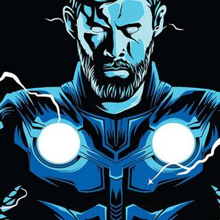 Thor blue wallpaper