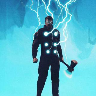 Thor blue wallpaper