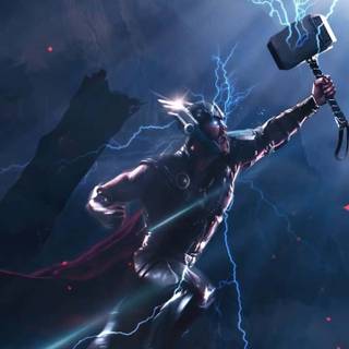 Thor blue wallpaper