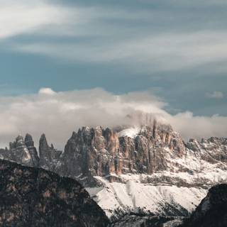 Dolomites winter iPhone wallpaper