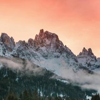 Dolomites winter iPhone wallpaper