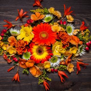 Autumn desktop floral wallpaper